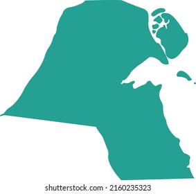 Vector Illustration of Kuwait map