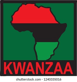 Vector illustration of a Kwanzaa icon or symbol