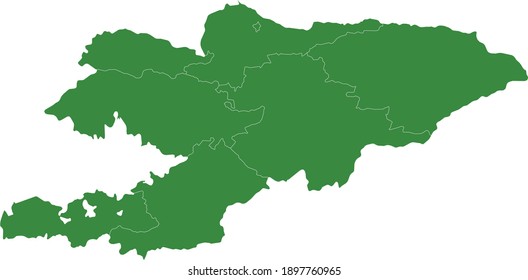 Vektorgrafik von Kirgisistan-Karte
