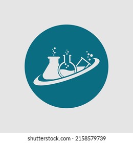 vector illustration of lab logo design template