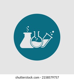 vector illustration of lab logo design template