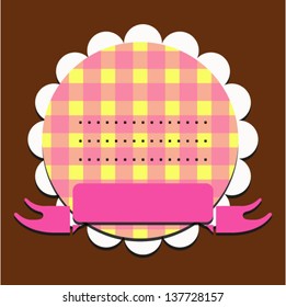 Vector illustration of label and banner with place for your text