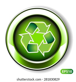 Vector Illustration of Label Design - Recycling