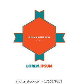 Vector illustration label logo design