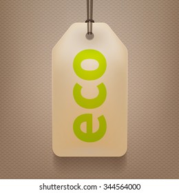 Vector illustration label price eco. Ecology. EPS 10