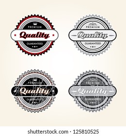 Vector illustration of labels.