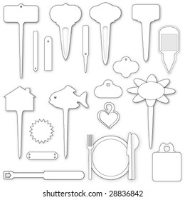 Vector Illustration of labels