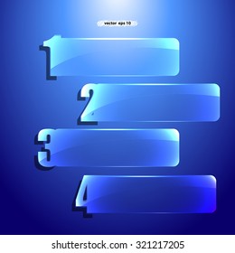 vector illustration of labels set with numbers. Idea for web icon, banner, message, technology, stickers, shinny shapes, business, sales graphic style idea background concept