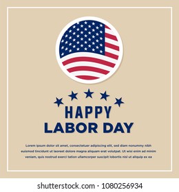 Vector illustration for labor day.