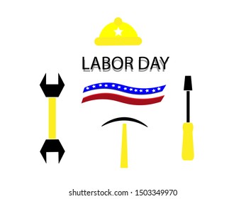 Vector illustration for labor day.