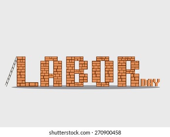 Vector illustration for labor day.