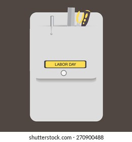 Vector illustration for labor day.