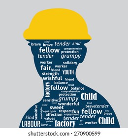 Vector illustration for labor day.