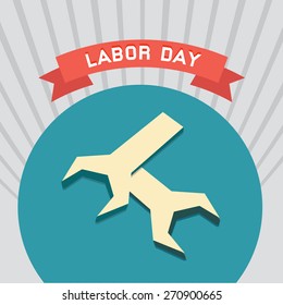 Vector illustration for labor day.