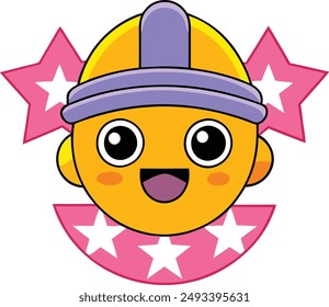 Vector Illustration of Labor Day Card Cartoons