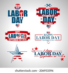 vector illustration Labor Day a national holiday of the United States love of the homeland and traditions of its people