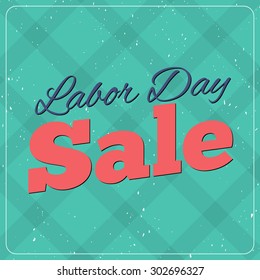 Vector Illustration Labor Day a national holiday of the United States. American Labor Day Sale design poster.