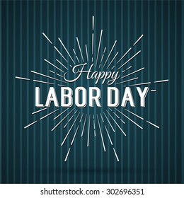 Vector Illustration Labor Day a national holiday of the United States. American Happy Labor Day design poster.