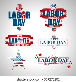 vector illustration Labor Day a national holiday of the United States love of the homeland and traditions of its people