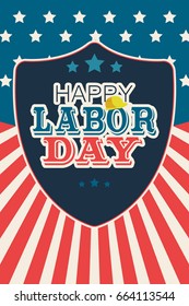 A vector illustration of Labor Day Poster