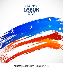 Vector Illustration Labor Day, United States of America.