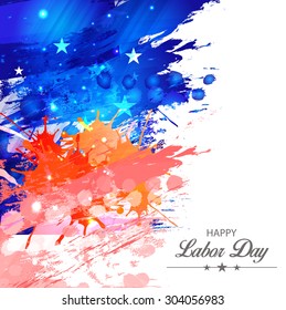 Vector illustration Labor Day of U.S.A.
