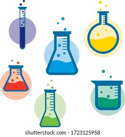 Vector illustration of laboratory equipment