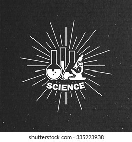vector illustration of laboratory equipment icon. science concept