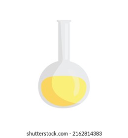 Ilustración vectorial del matraz de laboratorio