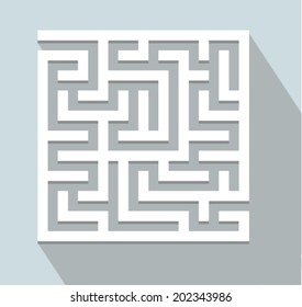 Vector illustration - labyrinth