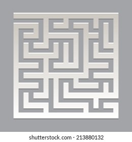 Vector illustration - labyrinth