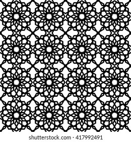 Vector illustration of Lace black.