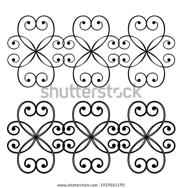 Vector illustration lace weaving pattern of
ornament as a template