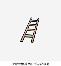 Icono de imagen vectorial de la escalera