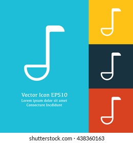 Vector illustration of ladle spoon icon