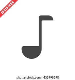 Vector illustration of ladle spoon icon on white background