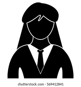 Vector Illustration of Lady Icon
