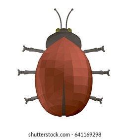 Vector illustration of a ladybird 3d. Isolated. EPS 8.