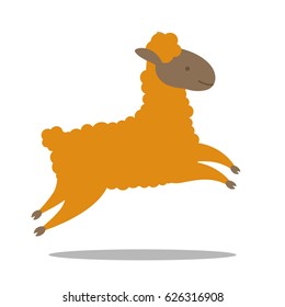 Vector Illustration of a Lama