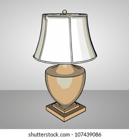 Vector illustration of a lamp