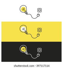 Vector illustration of lamp (horizontal)