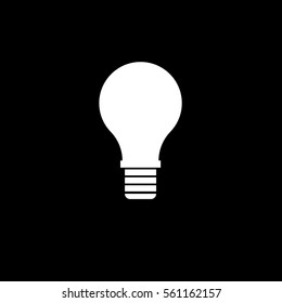 vector illustration lamp icon. flat sign