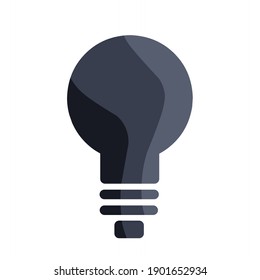 vector illustration of a lamp icon.  illustrations for ideas, light, truth.  flat minimalist design eps 10