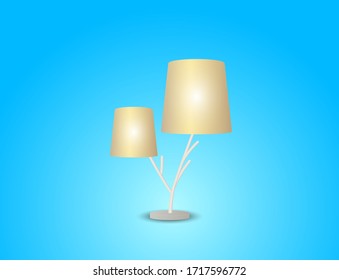 Ilustración vectorial, lámpara, para diversas tareas