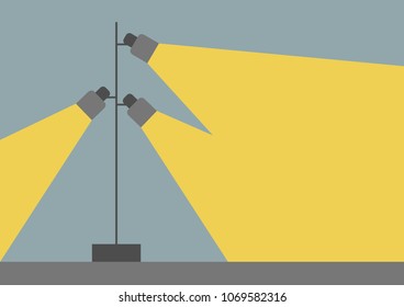 Vector Illustration Lamps 2d flat style