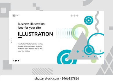 Vector illustration Landing page template