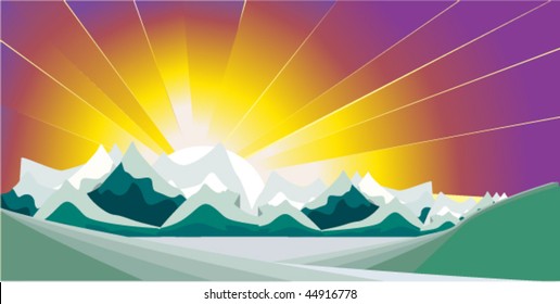 vector illustration of  landscape