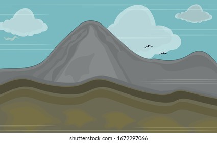 vector illustration landscape nature Mountain
