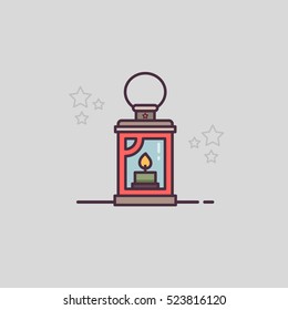 Vector illustration of a lantern.