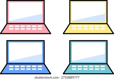 Ilustração vetorial de um laptop com uma tela em branco, fácil de usar para explicações de serviços da web e materiais DX comerciais